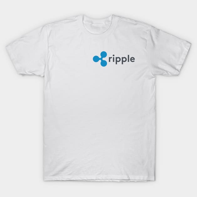 Ripple XRP Cryptocurrency logo T-Shirt by Cryptolife